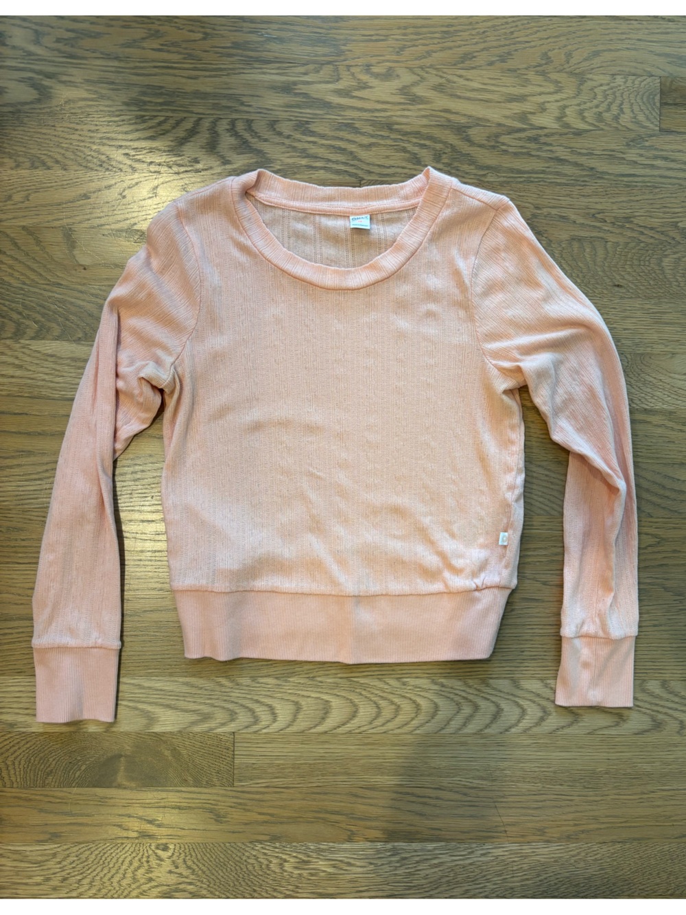 Only Soft Scoop Sweatshirt in Light Peach